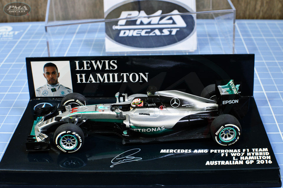 LEWIS HAMILTON 2016 MERCEDES-BENZ W07 1:43